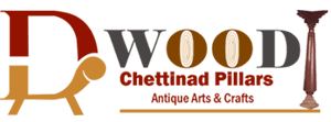 D wood chettinad pillars